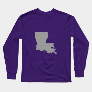 Louisiana Grey Long Sleeve T-Shirt